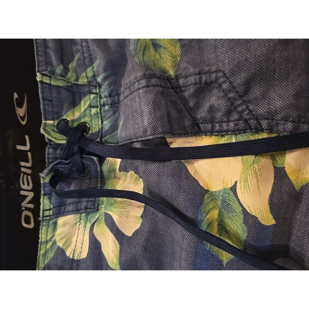 O'Neill Board Shorts Swimsuit Blue Green Floral Mens Sz 36 x 10" Board Shorts - Picture 5 of 12